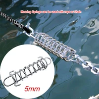 304 stainless steel 5mm boat anchor docking mooring spring cable tension dog tie damper snubber shock absorbing marine boat