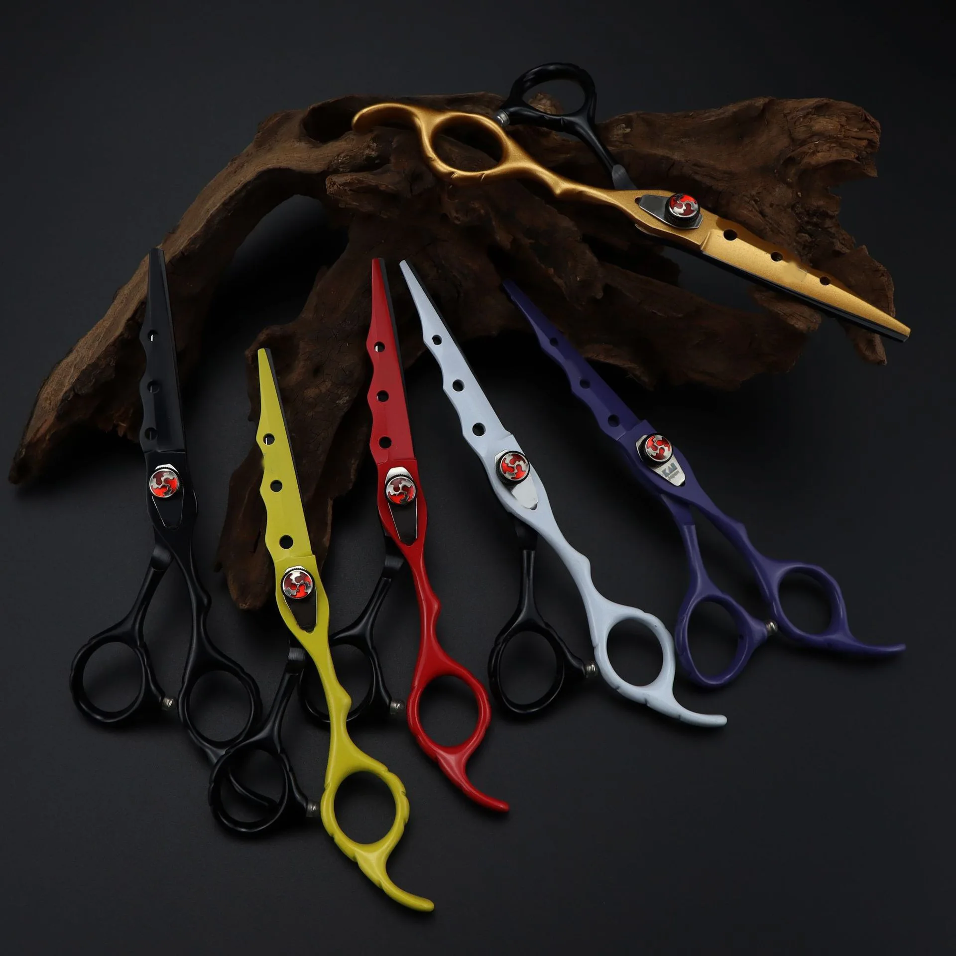 Hair Cutting Scissors Hair Scissors 6 inch Right-Hand Salon Hair Thinning Shears Stainless Steel