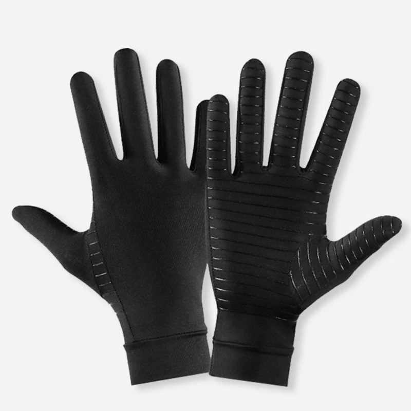 

Copper Compression Arthritis Gloves Black Hand Gloves Hand Wrist Support Non-Slip Unisex Gloves Finger Joint Wrist Pain Relief
