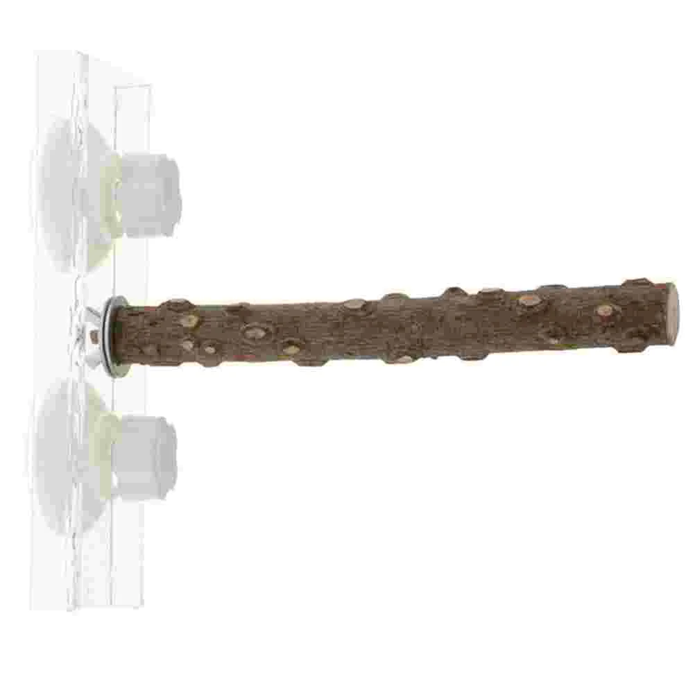 

Bird Stand Rod Wooden Parrot Stand Bar Sucker Parrot Perch Parrot Accessory