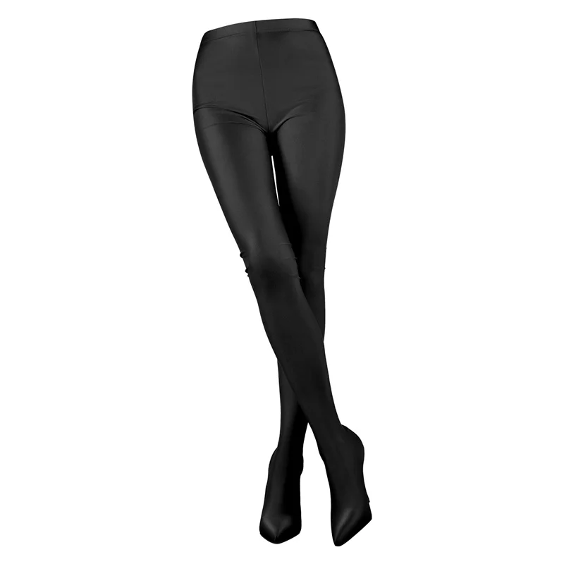 Фото Onlymaker/женские черные ботинки-чулки, эластичные брюки на шпильке, ботинки цвета фуксии, эластичные тонкие колготки выше колена, сексуальные сапоги №2