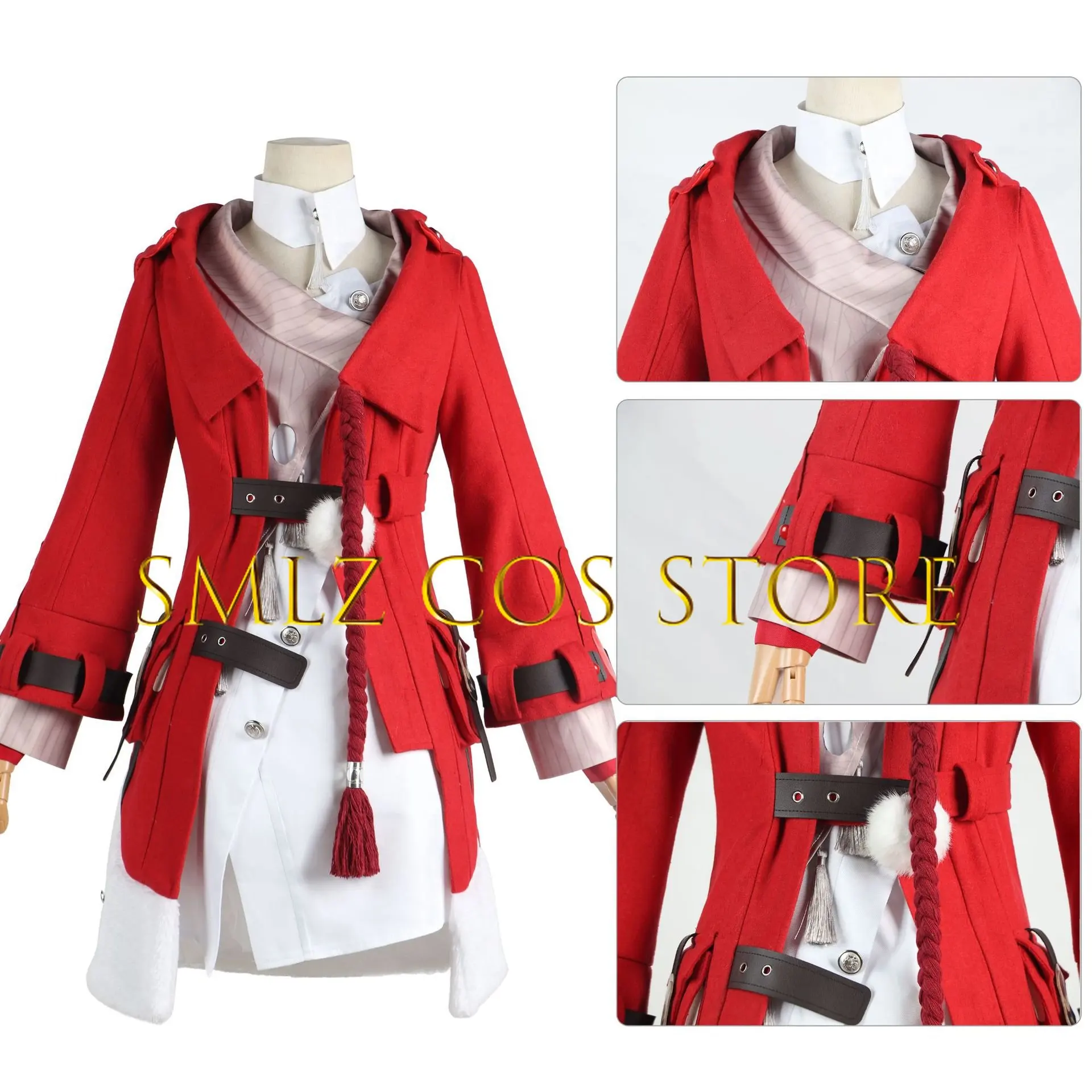 

Костюм для косплея по мотивам аниме «Клара», костюмы для косплея по мотивам игры «Звезда и рельс», костюмы для Хэллоуина, красные куртки, униформа для девушек