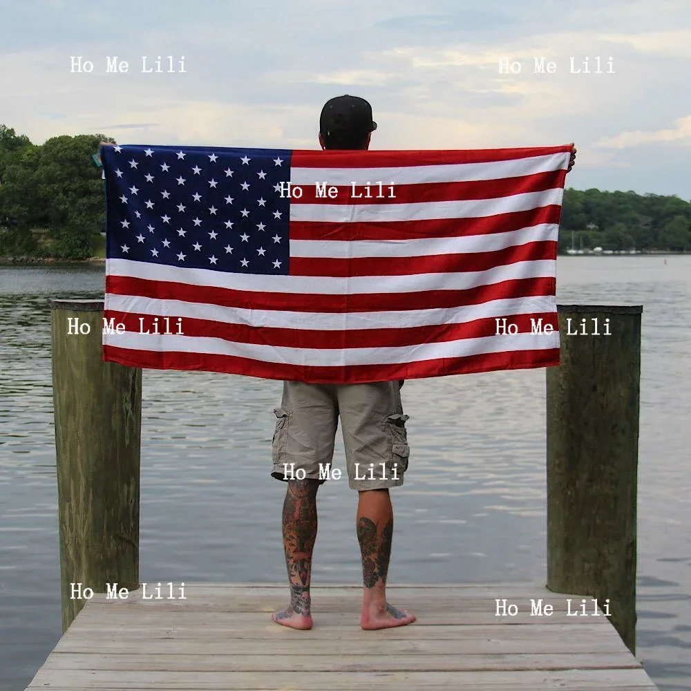 

Пляжное полотенце с американским флагом, хлопковые пляжные полотенца, быстросохнущее банное полотенце с флагом США