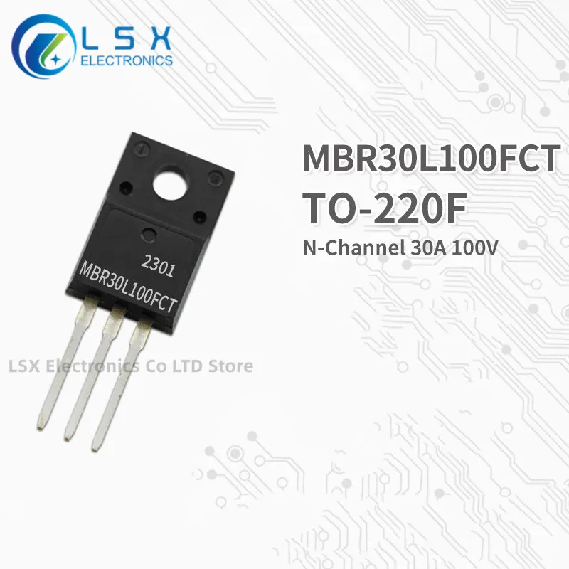 

10PCS NEW Original Factory Direct Sales MBR30L100FCT TO-220F Encapsulation N Channel MOS Field effect transistor 30A 100V