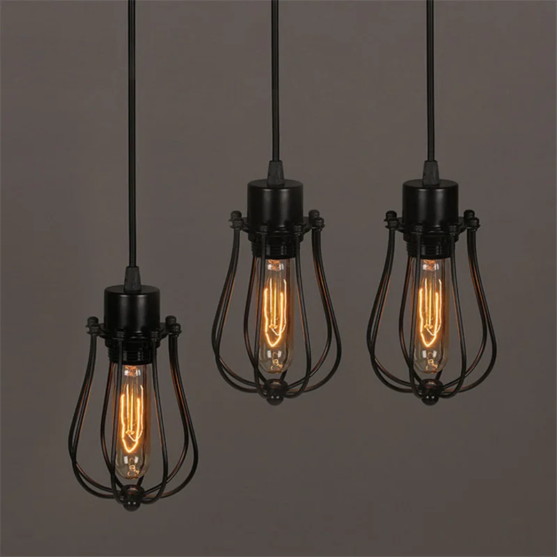 

Chandelier Led Art Pendant Lamp Light Room Decor L74-Vintage Loft Suspension Luminaire Home Industrial Hanging Retro Fixtures