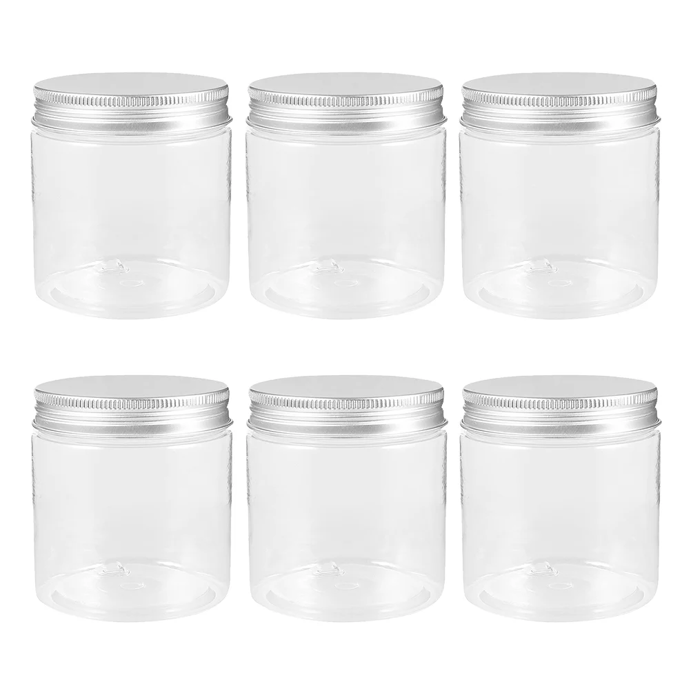 6 шт. мини-серебряные контейнеры для дозирующих бутылок макияжа дорожные размеры