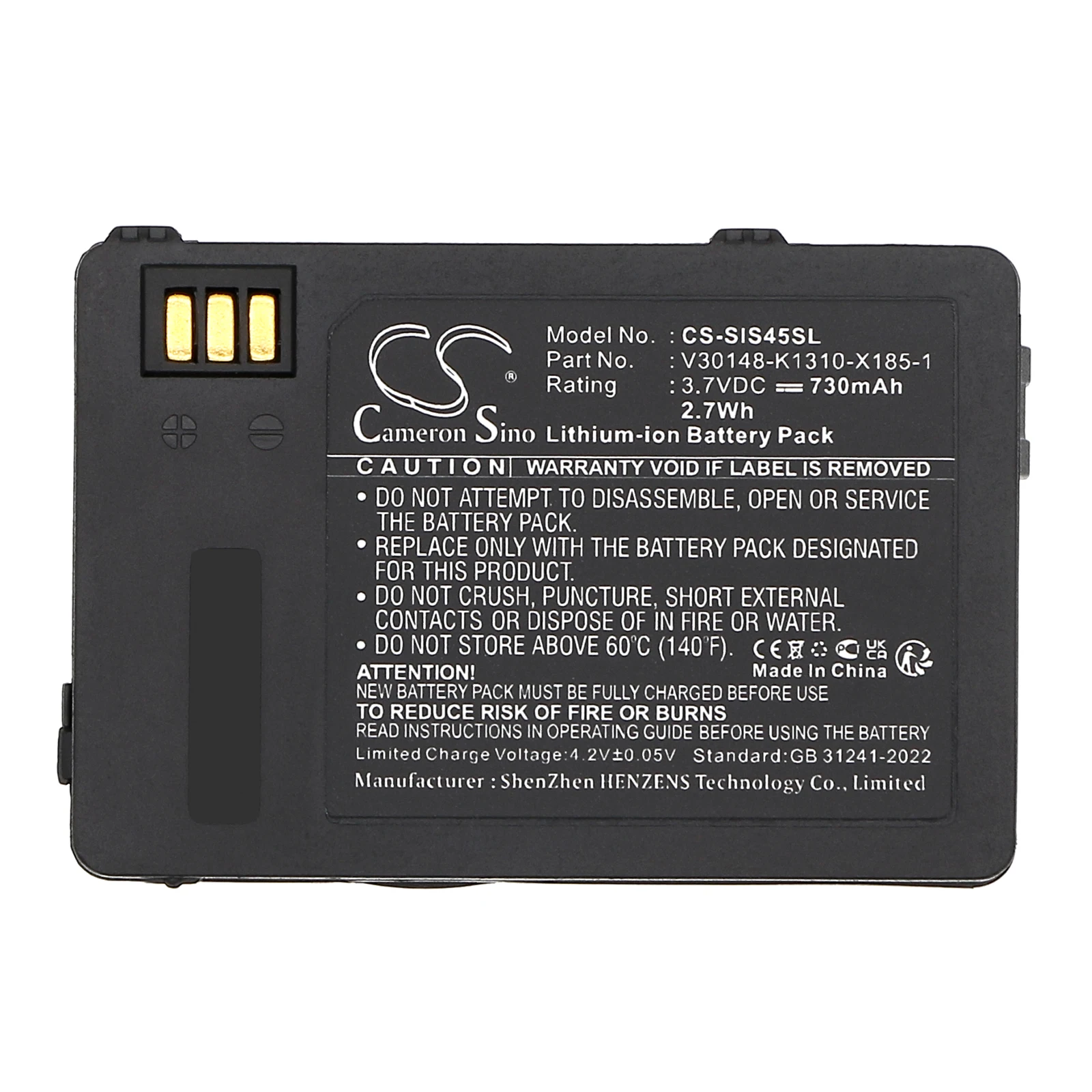 Фото Сменная батарея 3.7V 730mAh для мобильных телефонов и смартфонов V30148-K1310-X185-1 V30148-K1310-X183 для Siemens S45 S45i ME45 6618 3618 M45 №5