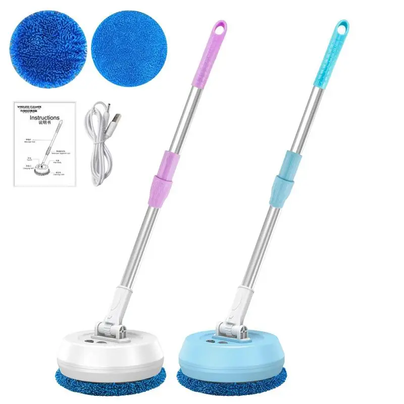 

Handheld Electric Spin Mop 180 Degree Detachable Rotation Cordless Floor Cleaner Machine For Laminate Hardwood Tiles Carpet