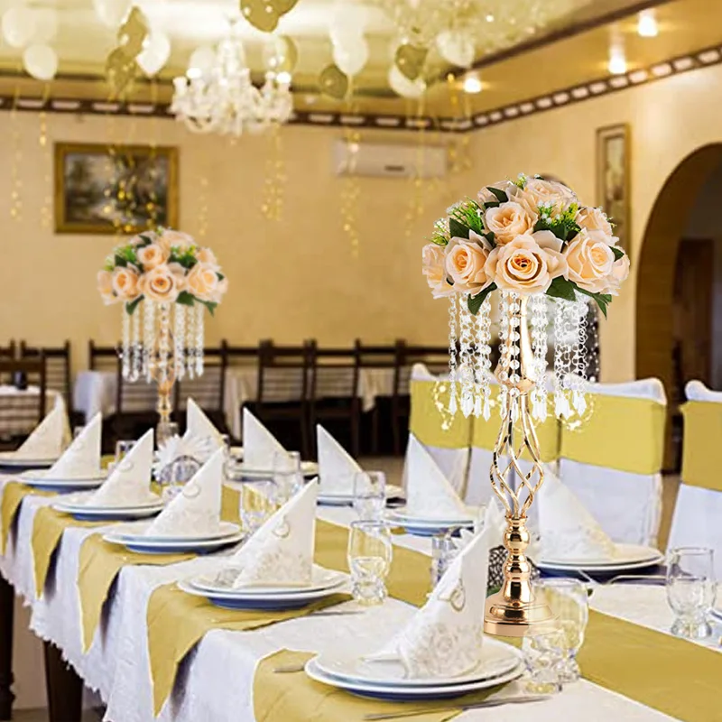 Centerpiece Candle Holder Candlesticks Road Lead Flowers For Wedding Table Party Decorations