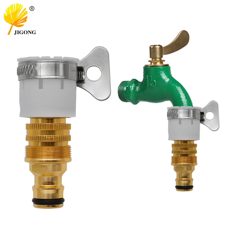 

3-in-1 Universal Joint Kitchen Mixer Tap Connector For Garden Watering Transfer Tool Hose Adapter Aluminium Alloy Copper Plating