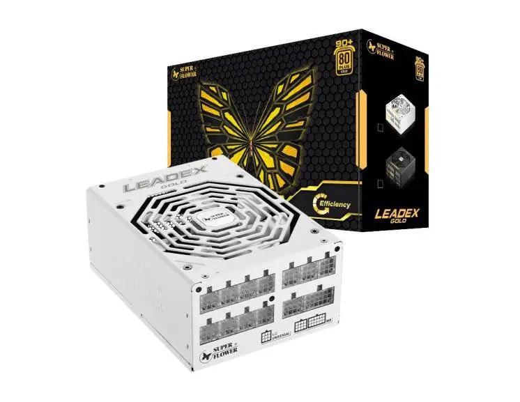 

SUPER FLOWER LEADEX G 1000W 80PLUS gold certification Full module silent power supply 5-year warranty
