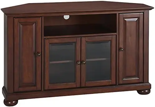 

48-inch Corner TV Stand - Vintage Mahogany