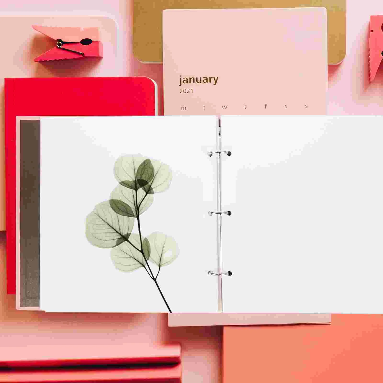 

Pressed Flower Book Specimen Holder Dried Storage Album Scrapbook Leaves Pouch