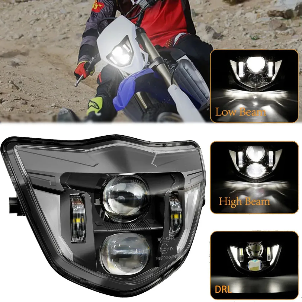

LED Motorcycle Headlight DRL for Yamaha WR250F WR250R WR450F YZ250F YZ450F YZ TTR WR FX MX Enduro Dirt Bike Motorcycle LED Light