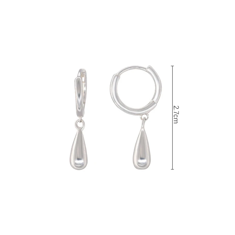 Женские серьги-гвоздики в форме капли 1 пара