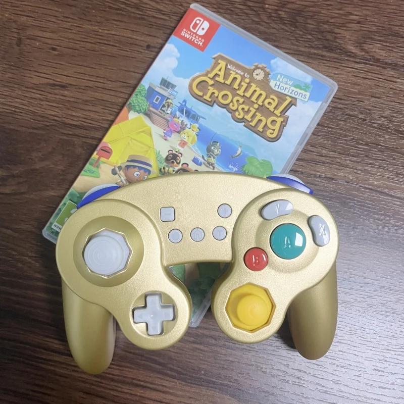 

Игровой контроллер Exlene для пересечения животных, беспроводной bluetooth геймпад для Nintendo switch, перезаряжаемый, пробуждение