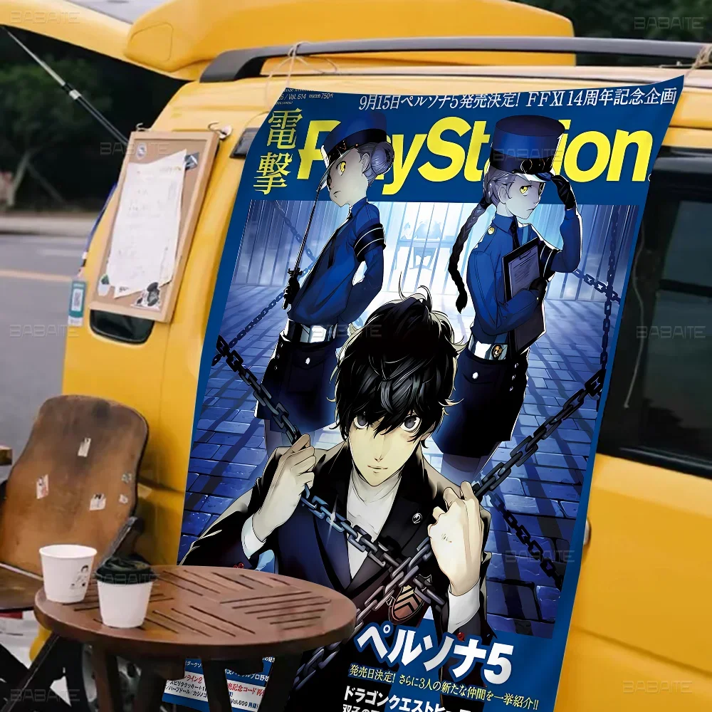 P-persona 5 Тематический Баннер Для Видеоигр сделай Сам Настенный Декор Семейная