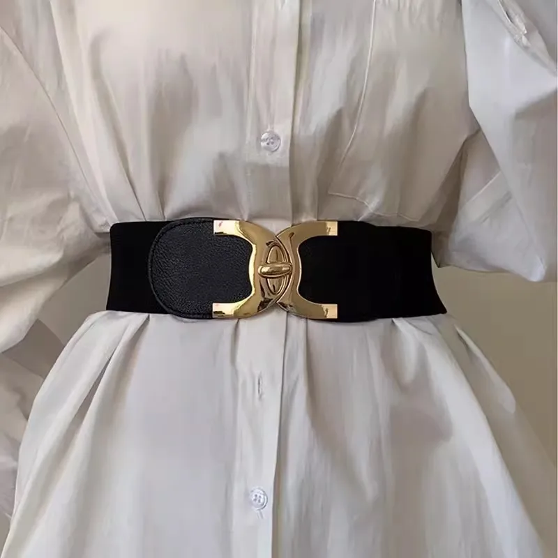 Женский модный винтажный эластичный корсет из искусственной кожи женский пояс