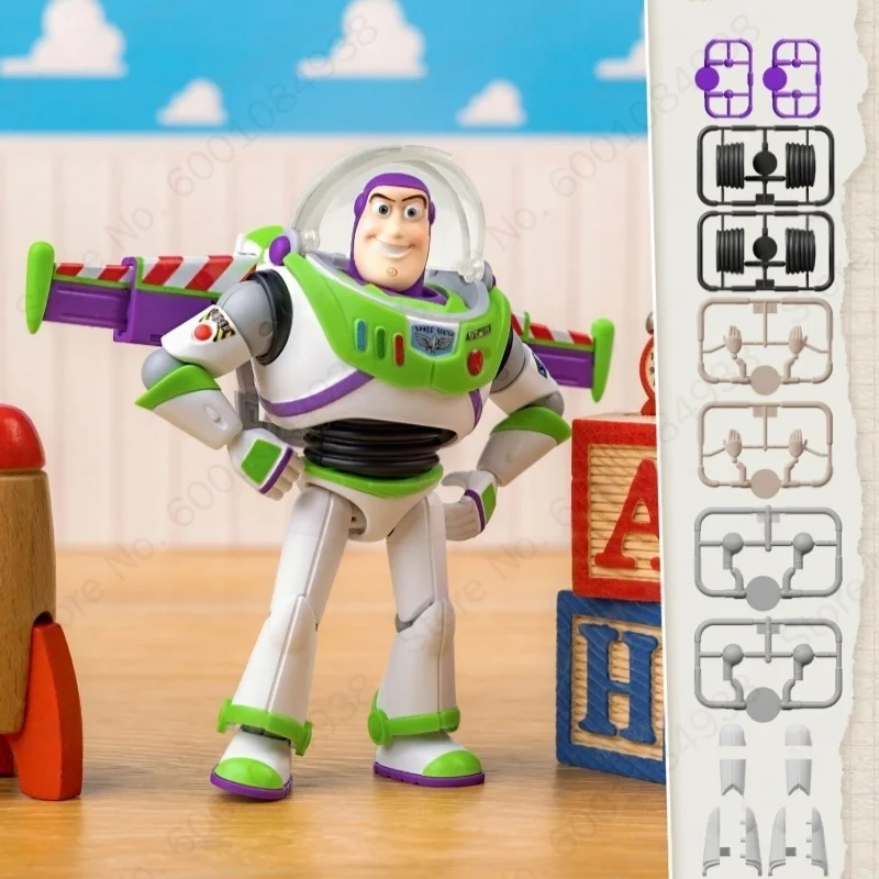 Фото Новая коллекционная фигурка Blokees Disney Pixar Toy Story Elite Edition V1: Вуди и Базз Лайтер (подвижная модель, серия Blind Box) №3