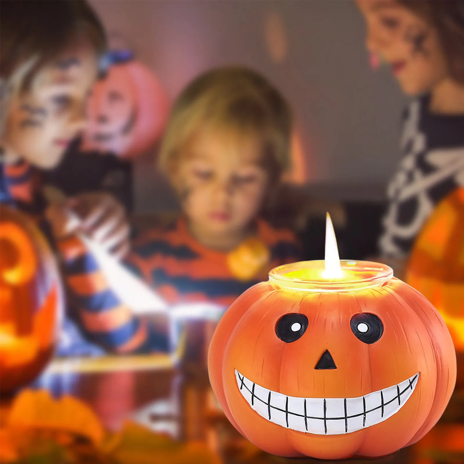 Подсвечник на Хэллоуин настольная лампа свечу декоративные украшения из смолы