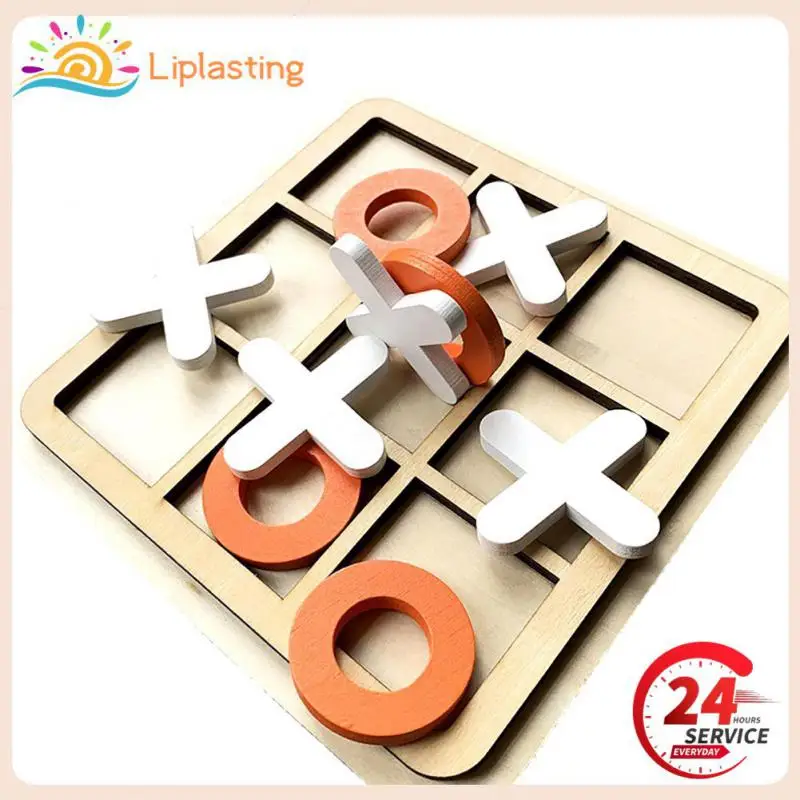 

Tic Tac Toe Leisure Kids Brain Training Interactive Toys For 4-6 Years Old Wood Building Blocks Wooden Three-link Family Games