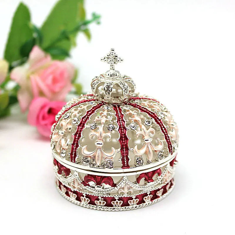 Fashion Jewelry  European Style High-end Proposal Ring Box  Wedding Gifts An Crown