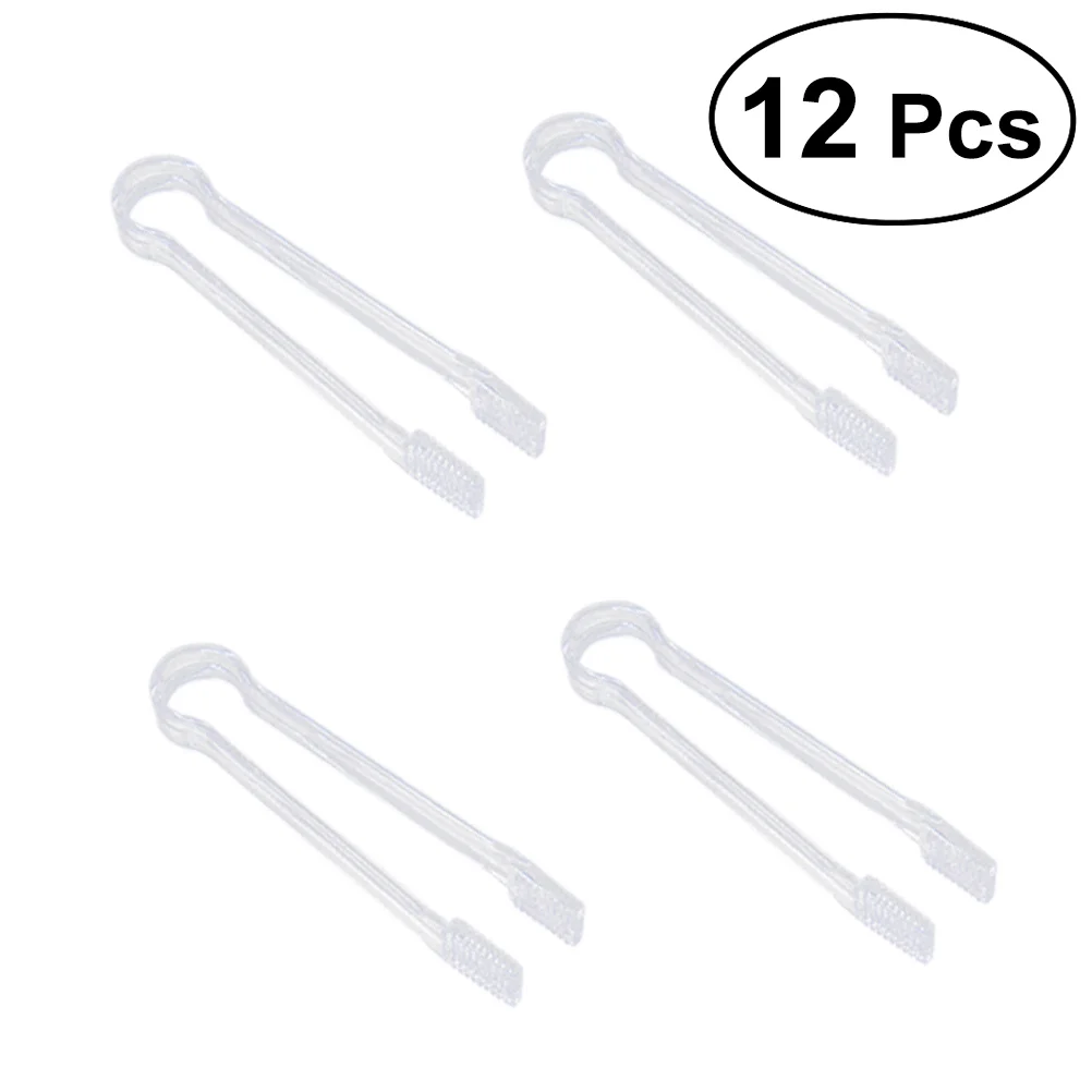 

Tongs Tong Serving Ice Mini Kitchen Clear Clip Cake Salad Sugar Appetizers Clamp Candy Tea Desserts Party Barbecue Steel Bread