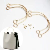 geometric shaped metal bag handle purse frame replacement for diy shoulder bags making handbag hardware handle accessories