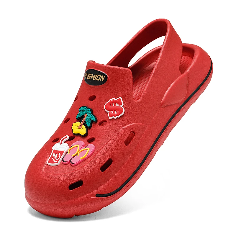 

Hot Sale Red Cute Summer Sandals Women Beach Sandals Non Slip Comfortable Lightweight Outdoor Sandals Woman zuecos de mujer