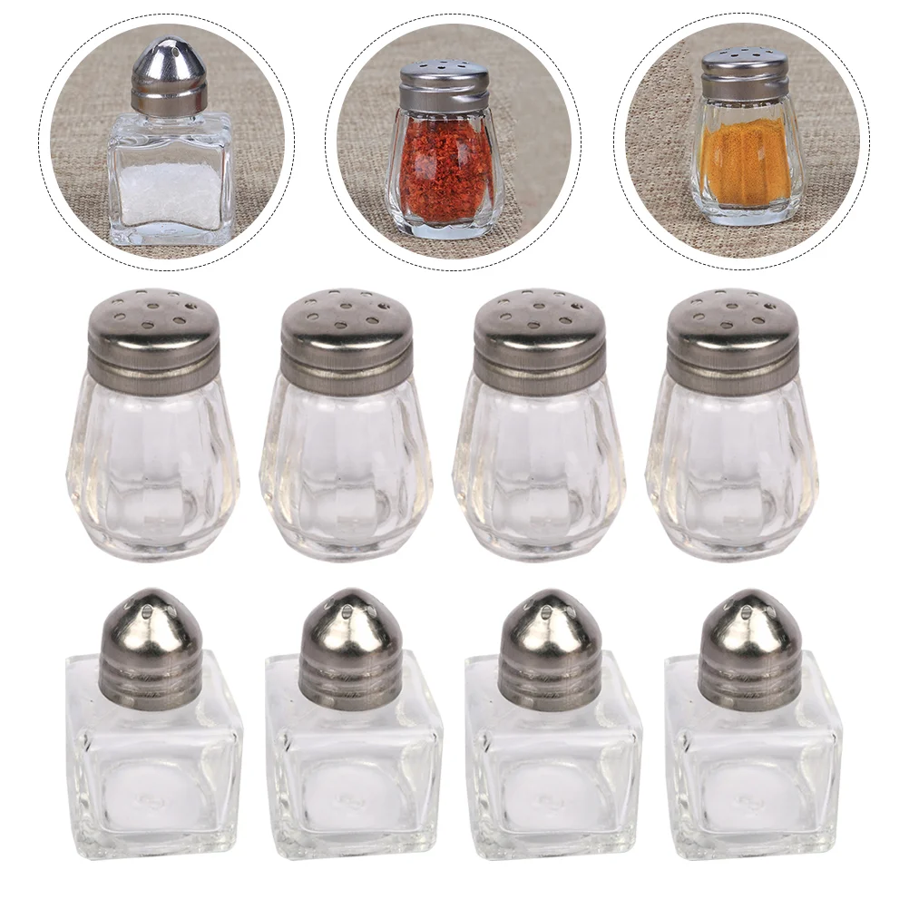 

Jars Seasoning Kitchen Jar Storage Bottle Glass Empty Condiment Organizationcontainer Reusable Box Salt Shaker Small Supply Home