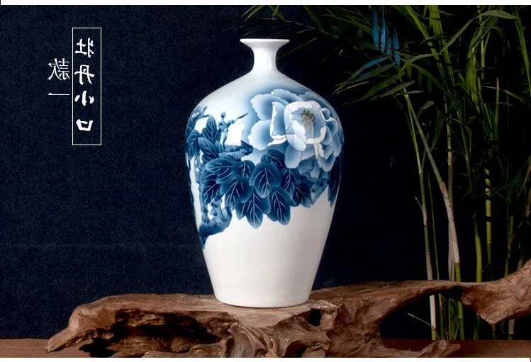 

Керамическая ваза lotus Jingdezhen с ручной росписью, бытовая ваза для акции, для презентаций