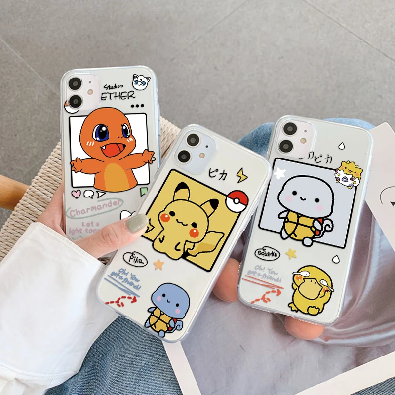 Чехол с аниме покемоном для Xiaomi Mi Poco X3 NFC 11T 11 10T Note 10 Lite Pro F3 M3 A3 Redmi 11S 9 S 8 8T 7 5 9C 9T Coque |