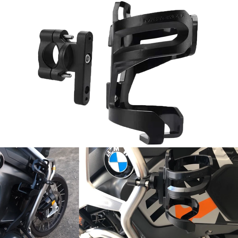 

Motorcycle Accessories Motor Water Bottle Crash Bar Motorbike Drinking Cup Bracket Holder for Universal Moto R1200GS ADV F800GS