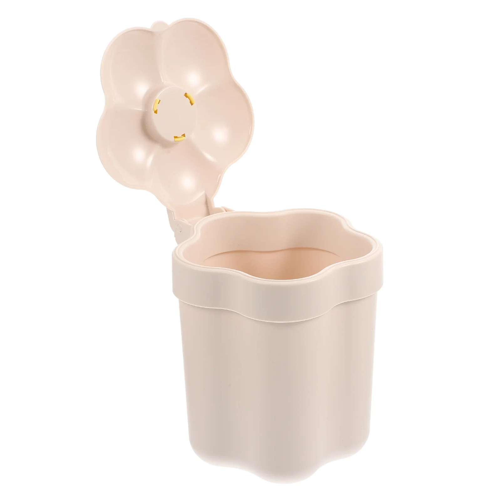 

Trash Can Bin Garbage Waste Miniwith Lid Desktop Office Countertop Wastebasket Basket Airtight Container Compost Cans Tiny Table