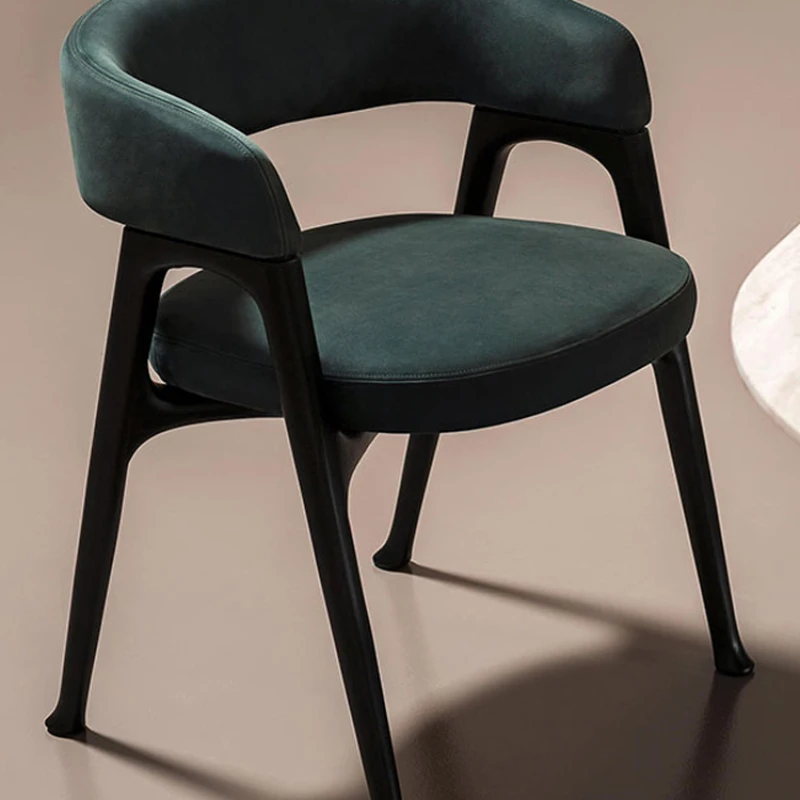 

Customized Nordic dining chair luxury baxter advanced Italian minimalist household solid wood postmodern 2023 leather small