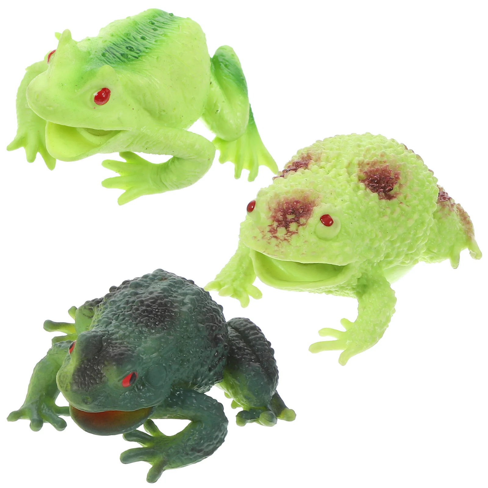 

3 Pcs Funny Squeeze Toys Stretchy Simulated Toad Anti Stress Relieve Animal Frog Vent Relief Fidget