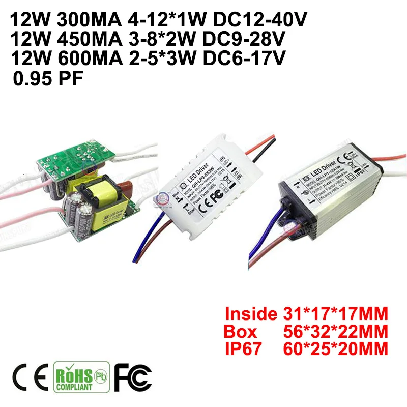 

SUNSPURT светодиодный драйвер 5-60 Вт IP67