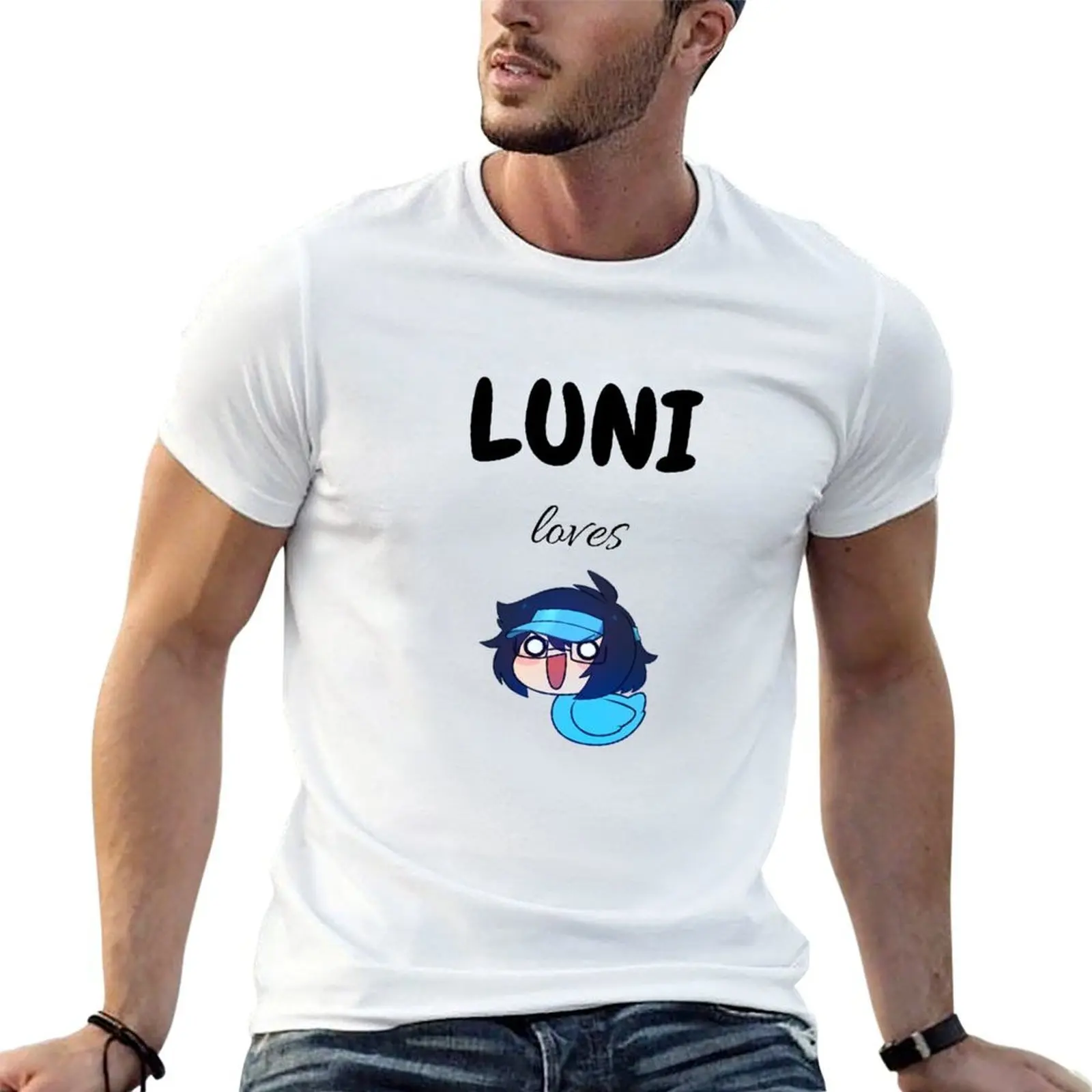 Фото Футболка Gacha Luni Loves Ducks, повседневная рабочая футболка №1