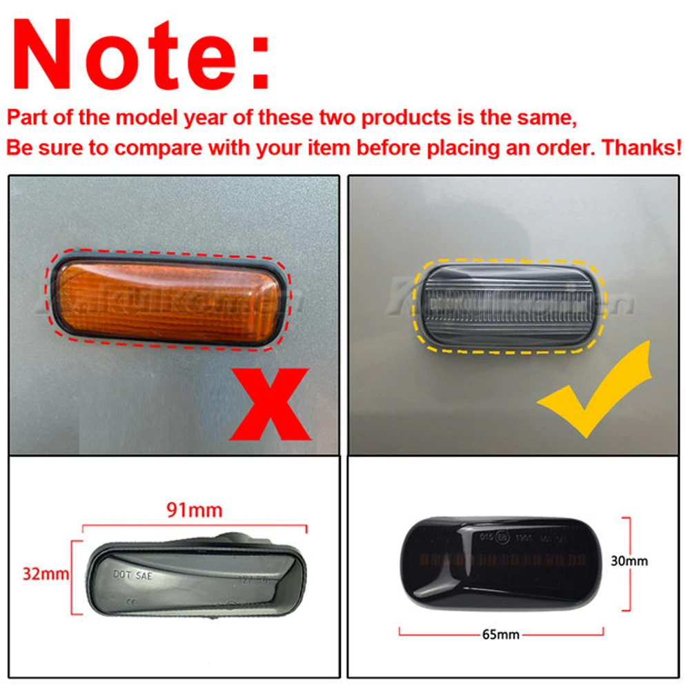 Светодиодные боковые габаритные фонари указатель поворота для Honda CRV Accord Civic City Fit