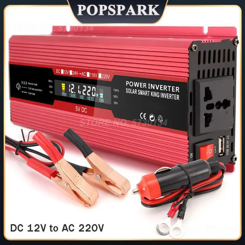 

20000w Power Inverter Universal Multifunctional Car Inverter Solar Inverter Portable For Phone Tablet Dc12v To Ac 220v