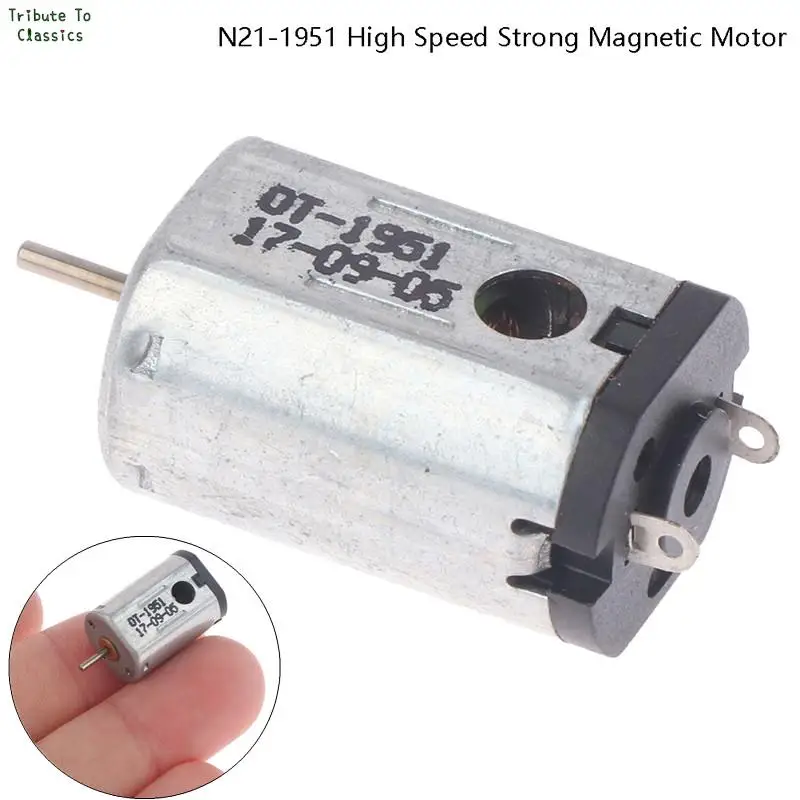 Флюоресцентный двигатель 10x12 мм, постоянный ток 3 В, 3,7 в, 4,2 в, 34000 об/мин, высокоскоростной мощный магнитный щеточный двигатель из драгоценного металла, «сделай сам», слот для радиоуправляемого автомобиля, лодки, 1 шт.