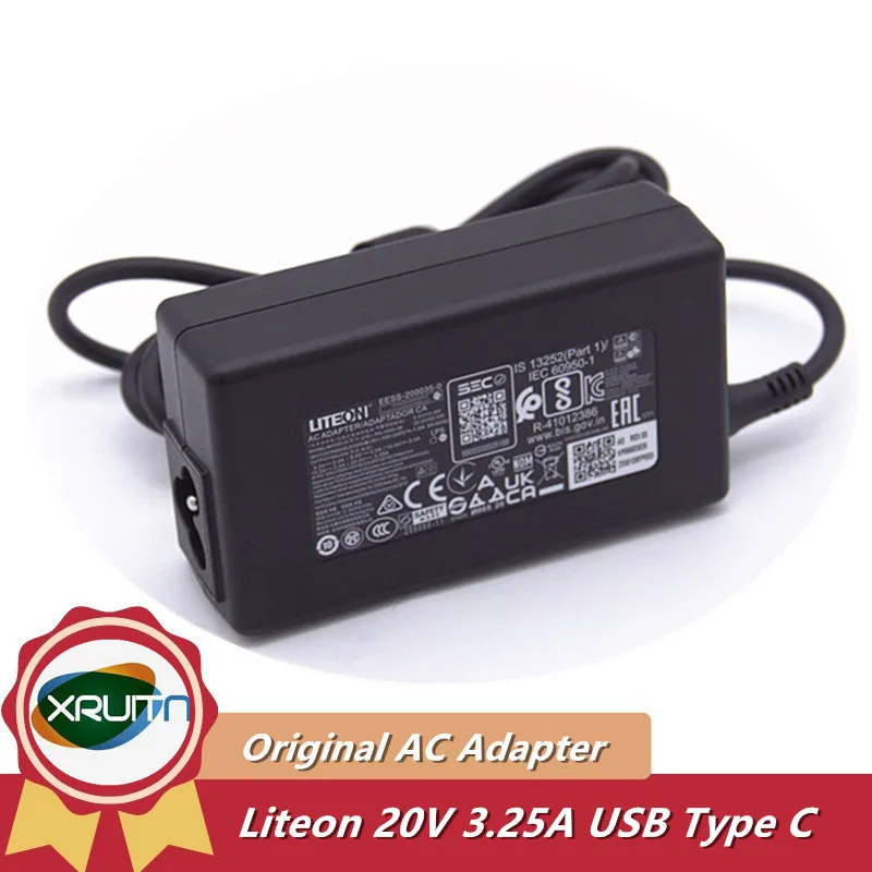 

Оригинальное зарядное устройство Liteon PA-1650-58 20 в 3,25 а 65 Вт USB-C Type C