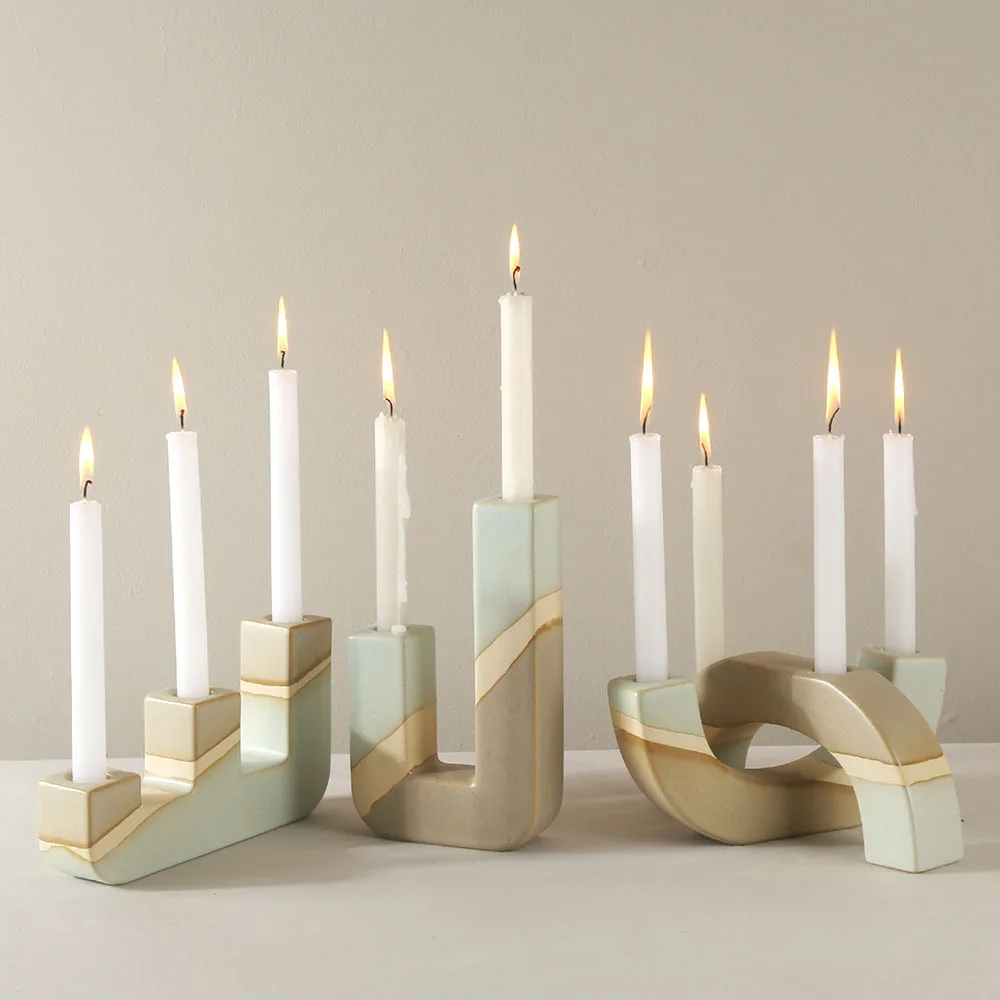 Silicone Mold Crystal Mirror Epoxy Resin Mould Diy Cement Gypsum Candle Holder Mould Home Decoration