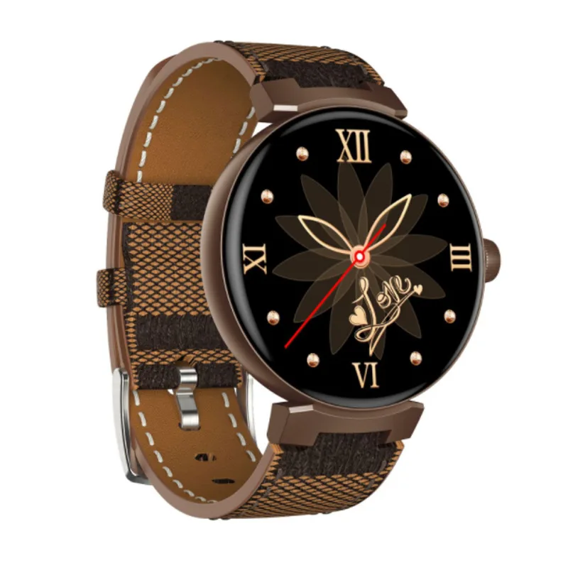 

2023 New light luxury women's smartwatch NFC access control leather strap high-end fashion watch
