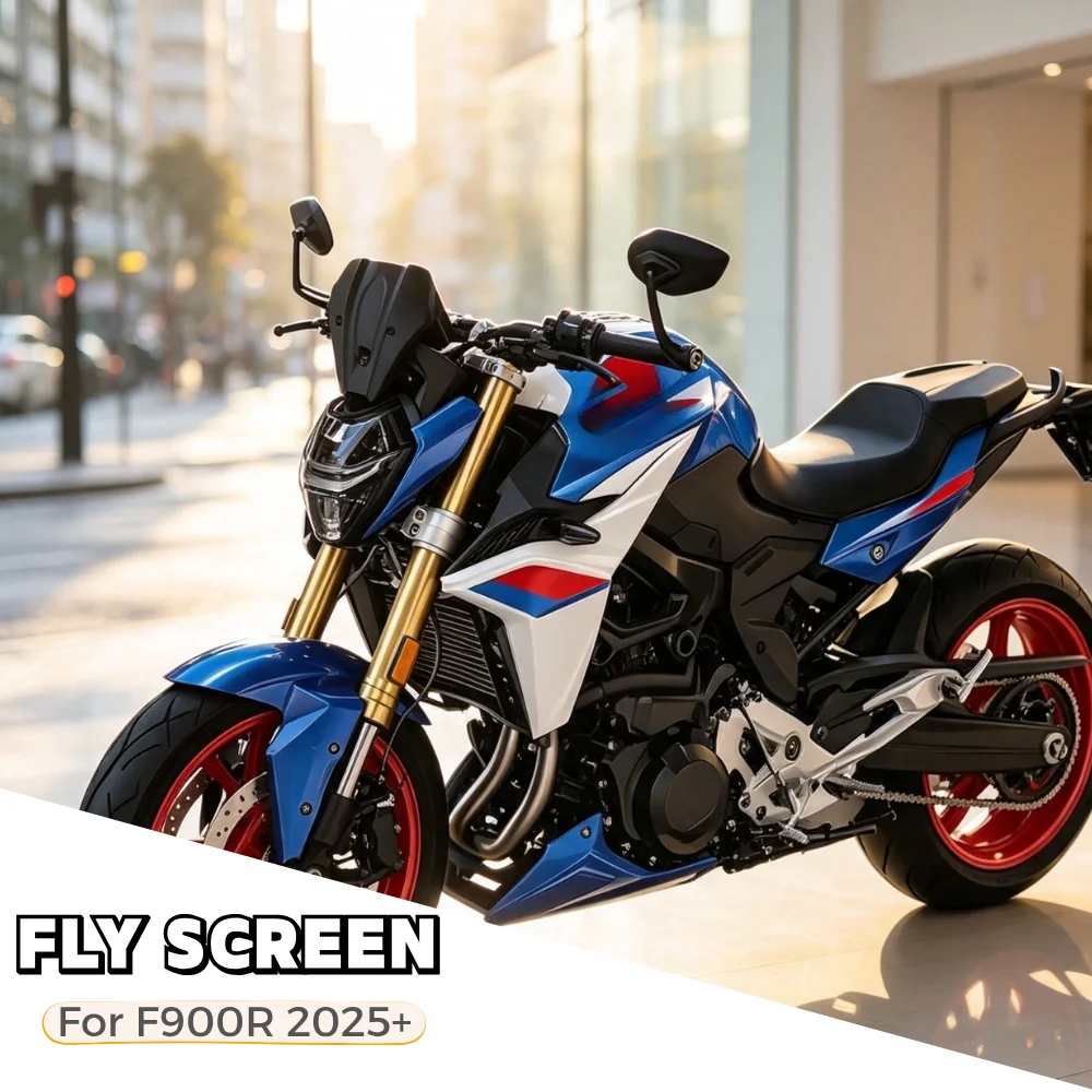 Фото Новые аксессуары для мотоцикла BMW F900R (2025-2026): малое переднее ветровое стекло/обтекатель №1