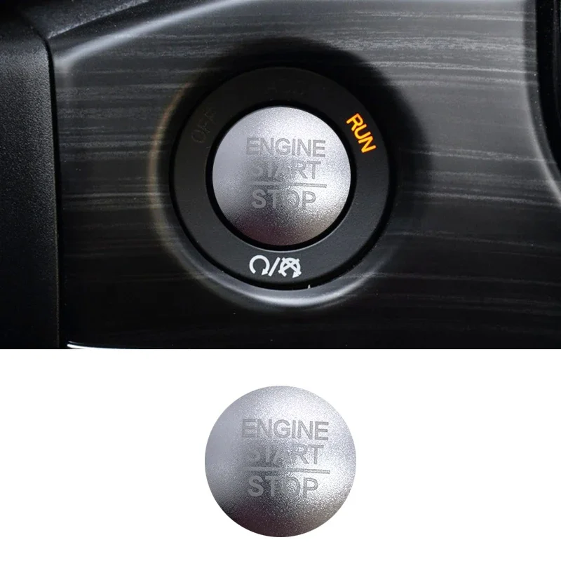 

Защитная крышка кнопки запуска для двигателя Jeep Grand Cherokee Wrangler, одна кнопка запуска, переключатель зажигания, декоративная наклейка