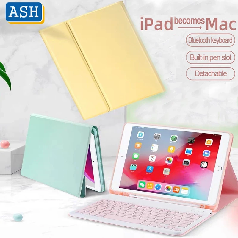 

ASH For iPad Air 4th 2020 10.9 inch /Air 3 Pro 10.5/Air 2 1 /9.7 2017 2018 5th 6th /10.2 8th 7th/ Mini 5 4 Magnetic Removable