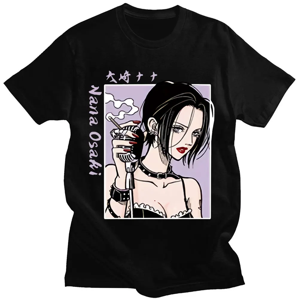 

Футболка унисекс с японским аниме принтом Nano Osaki, модная повседневная тенниска с коротким рукавом в стиле хип-хоп для мужчин и женщин, коспле...