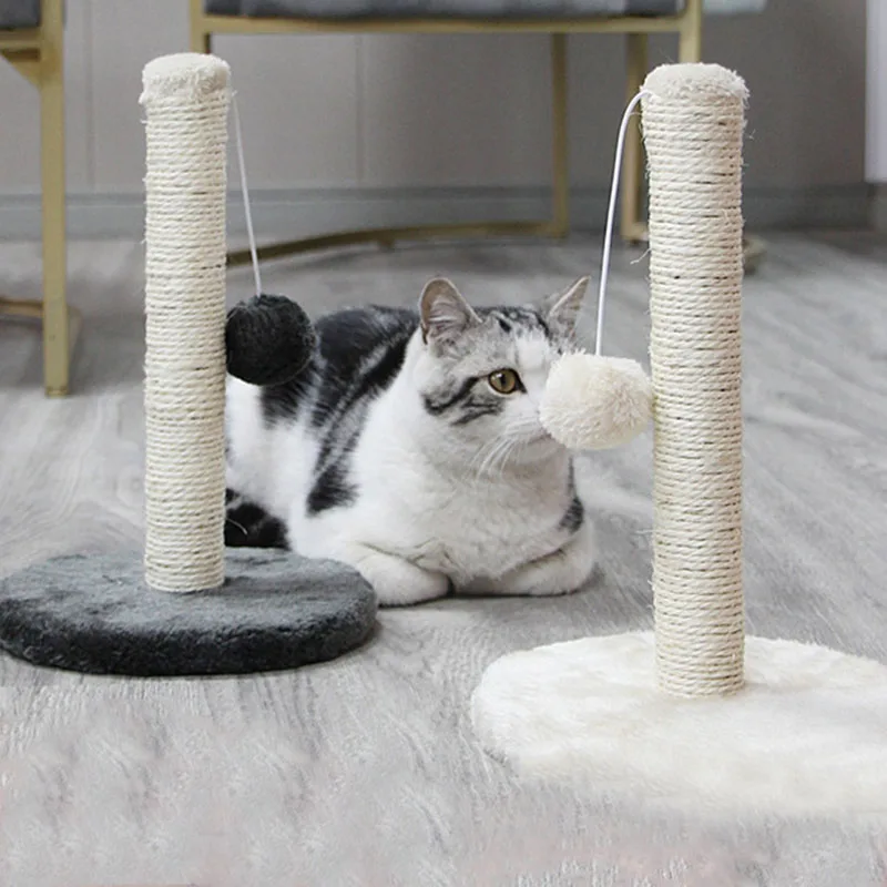 

Скребок для кошек Sisal, веревка для когтей, Когтеточка, игрушка для прыжков в башню, с шариком, защита для дивана, для скалолазания, дерева