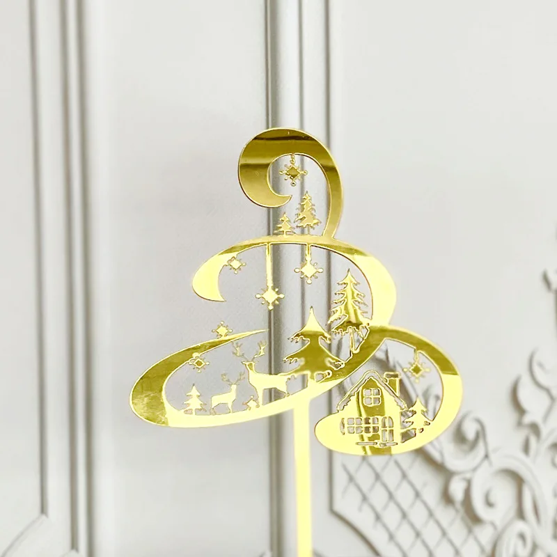 

Рождественский акриловый топпер для торта Wohltao